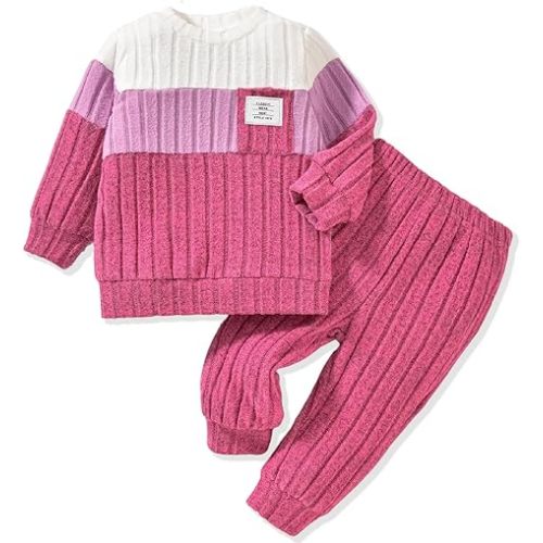 Infant Baby Boys Fall Outfit Pants Sets Long Sleeve 3 6 12 18 24 Months 2 3 T Toddler Boy Pullover Pants