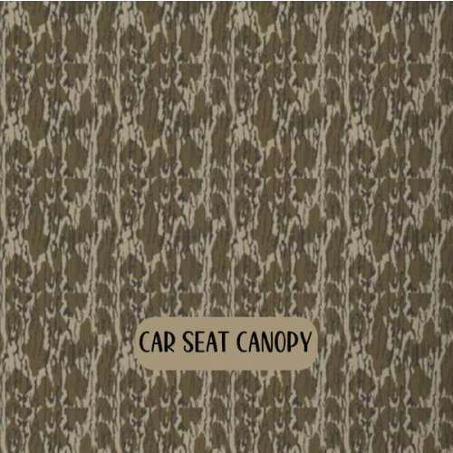 Baby Car Seat Canopy Cover: Deer or Duck Camouflage, Hunting Nursery Decor Theme
Price: $73.00
