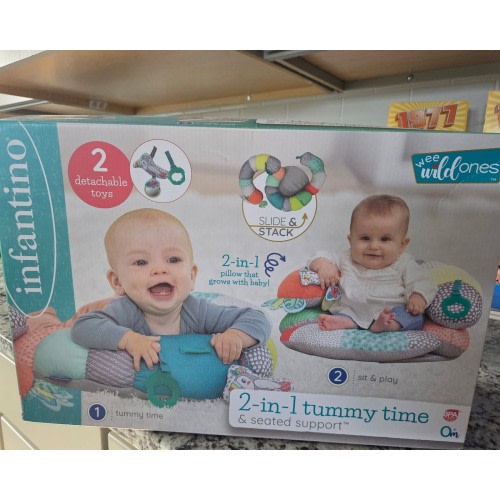 Infantino 2-in-1 Tummy Time & Seated Support Prop-A-Pillar