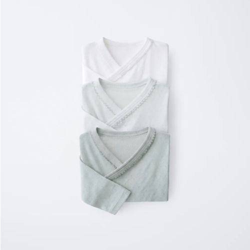 3-PACK POINTELLE CROSSOVER BODYSUTIS - Sea green | ZARA United States
