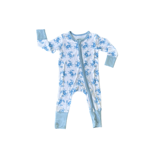 Carolina Blue Crabs Zippy Pajama – TidalTots