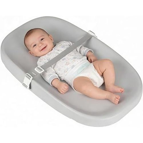 Papablic Wipeable Baby Changing Pad with Removable Safety Strap, Easy to Clean & Non-Slip Waterproof, Changing Pad for Dresser,Bed