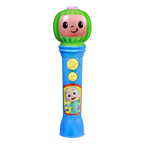 eKids Cocomelon Toy Microphone, Toy for Toddlers with Built-in Music, Designed for Fans of Cocomelon Toys