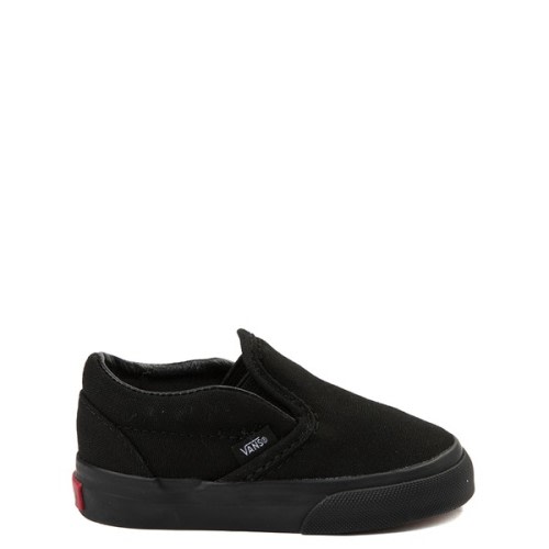 Vans Slip-On Skate Shoe - Baby / Toddler - Black Monochrome