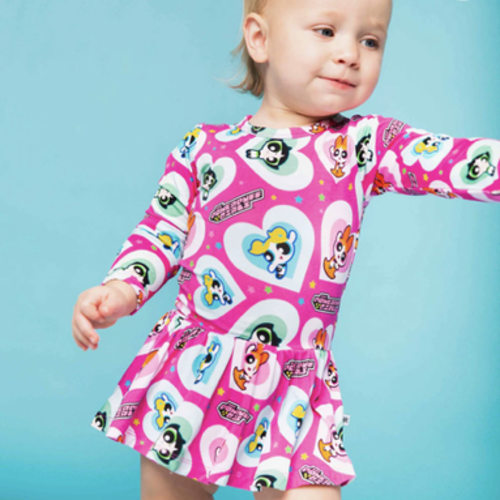 The Powerpuff Girls™ Long Sleeve Ruffle Dress
