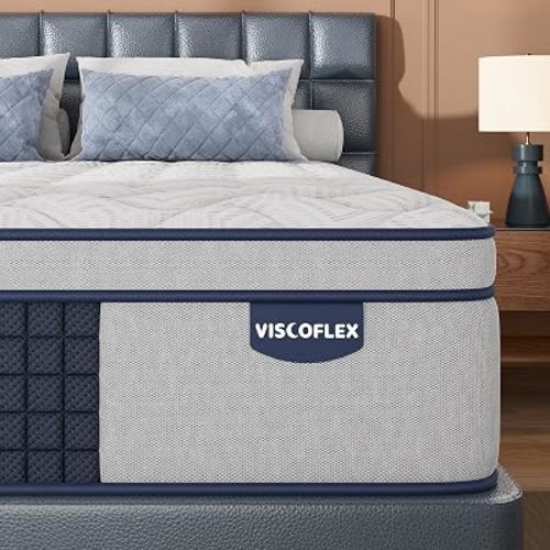 Firm 10 Inch Full Mattress in a Box Cooling Comfort & Back Pain Relief