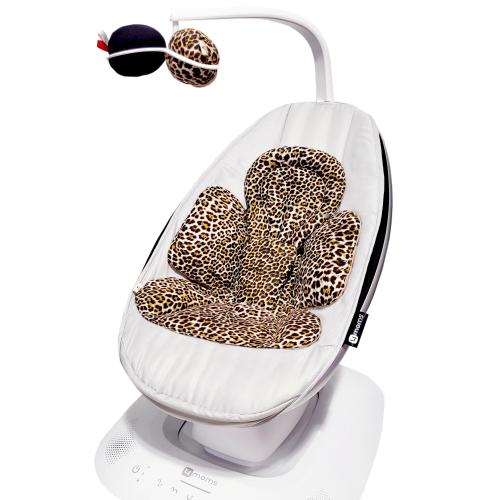 HandMade Mamaroo Rockaroo 4mom Insert Cover Newborn Infant Swing Replacement Toy Balls Liner Swing Cheetah Leopard Cotton Baby Girl