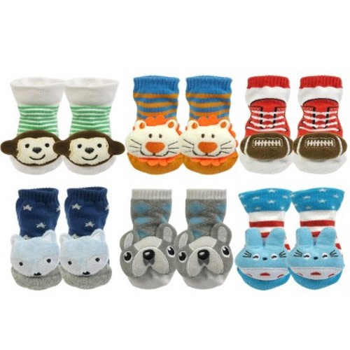 Wrapables Cute 3D Cartoon Anti-Skid Baby Booties Sock Slipper Shoes , Fun and Playful