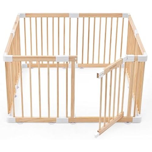 HARPPA Grovi Wooden Playpen, Play Yard, Playpen for Babies and Toddlers