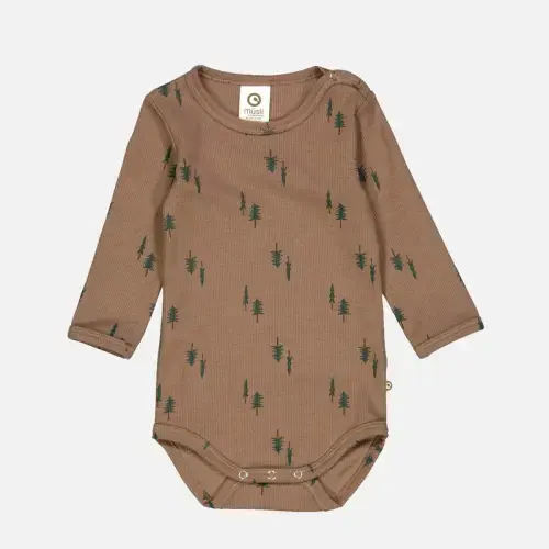 Baby Cotton Rib Body - Pine Print – MamaOwl