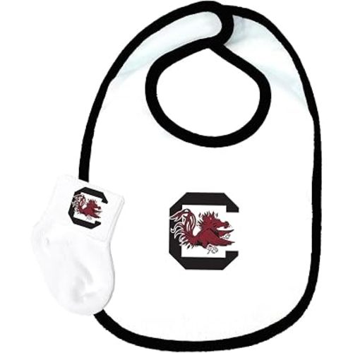 South Carolina Gamecocks Baby Bib and Socks Set