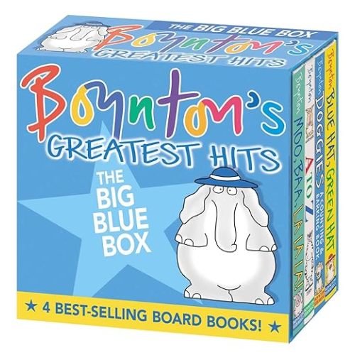 Boynton's Greatest Hits The Big Blue Box (Boxed Set): Moo, Baa, La La La!; A to Z; Doggies; Blue Hat, Green Hat