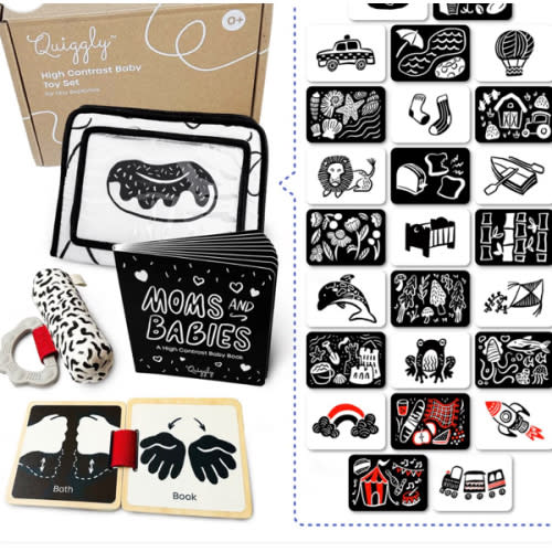 High Contrast Newborn Toy Set – Quiggly