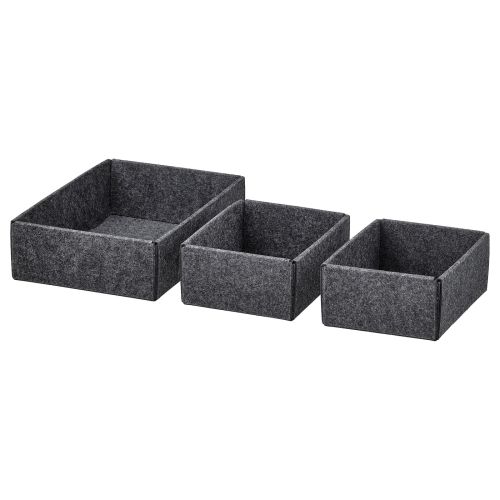 UPPDATERA Box, set of 3 - gray