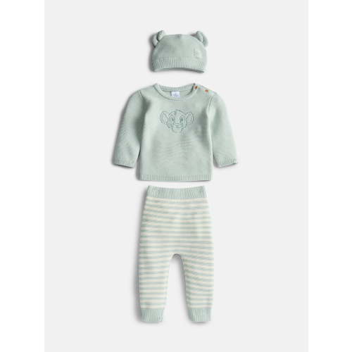Disney Baby Wishes + Dreams The Lion King Crewneck Sweater, Pants and Hat Set, 3 Piece, Sizes 0/3M-18M