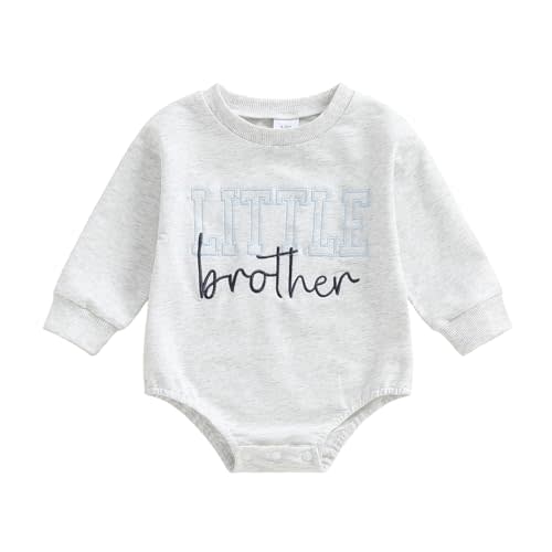 Sibling Matching Outfits Big Brother/Sister Pullover Long Sleeve Sweatshirt Little Brother/Sister Romper