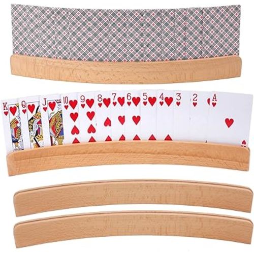Wooden Playing Card Holder (4 pack)