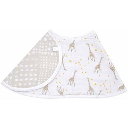 aden + anais Burpy Baby Bib, 100% Cotton Muslin, Soft Absorbent 4 Layers, Multi-Use Burp Cloth and Bib, 22.5” X 11”, Single, Giraffes