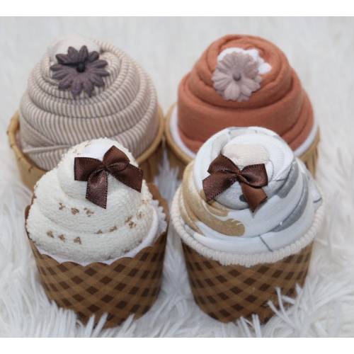 Baby Gender Neutral Items Cupcake Set Baby Shower Gift Newborn Corporate Baby Gift Useful Baby Gift All in One Baby Gift Ready to Ship