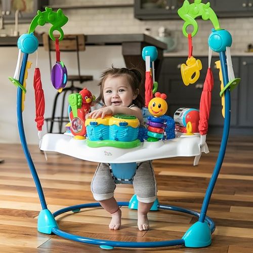 Baby Einstein Neighborhood Symphony Activity Jumper Infant Entertainer with Lights and Melodies, Age 6 months +, Max weight 25 lbs., Unisex