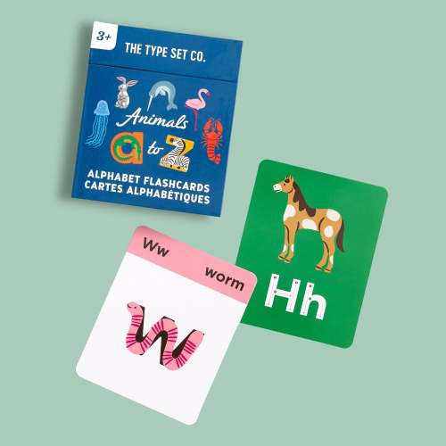 Animal Alphabet Flashcards | Early Phonics for Kids – The Type Set Co.