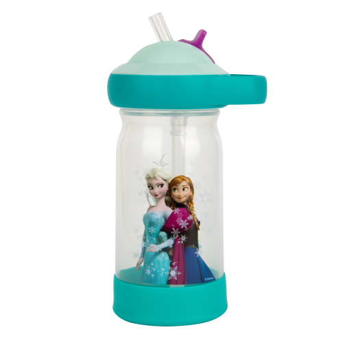 Disney Frozen Sip & See Toddler Water Bottle with Floating Charm 12 Oz