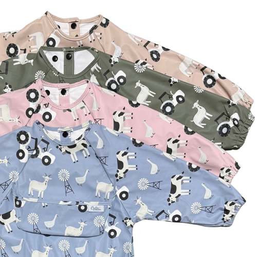 The Grayson Long Sleeve Bib - Farm – Calla and Friends