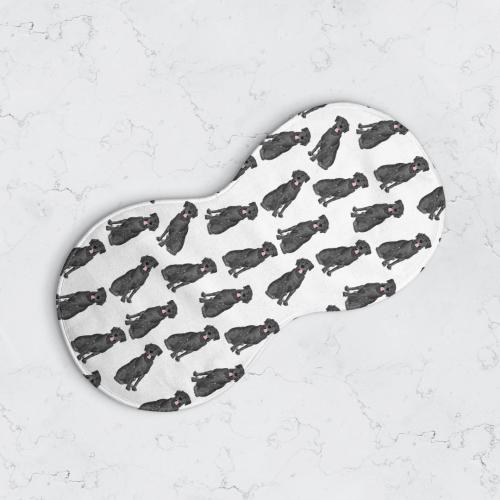 Lab Pattern Peanut Burp Cloth | Black Lab Baby Gift, Labrador Baby Burp Cloth, Chocolate Lab Baby Shower, Yellow Lab, White Lab, Silver Lab