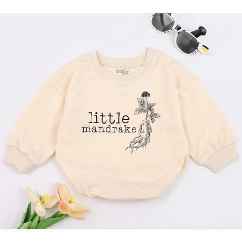Little Mandrake Baby Romper, Wizard Bodysuit, Magic Baby, Cute Baby Bodysuit, Pregnancy Reveal, Newborn, Baby Shower Gift, Potterhead Gift - Etsy