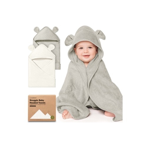 2-Pack Snuggle Hooded Towels