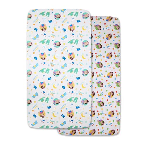 Ms. Rachel 2 Piece Toddler Sheet Set - Includes Two Fitted Toddler Sheets