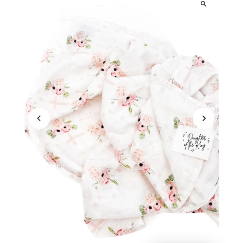 Daughter of the King Floral Swaddle Blanket – OUR HOUSE ABOVE