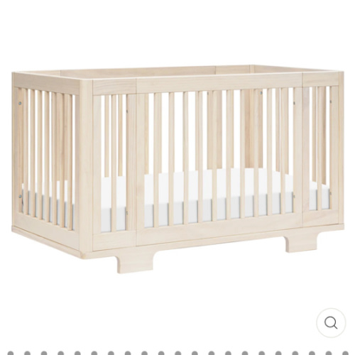 Yuzu 8-In-1 Convertible Crib With All Stages Conversion Kits - Washed Natural