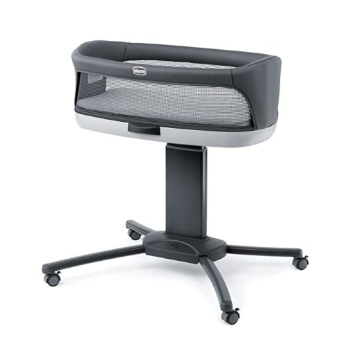 Chicco Close to You SE Bedside Bassinet, Mobile Newborn Bassinet, Bassinet with Wheels | Charcoal/Grey