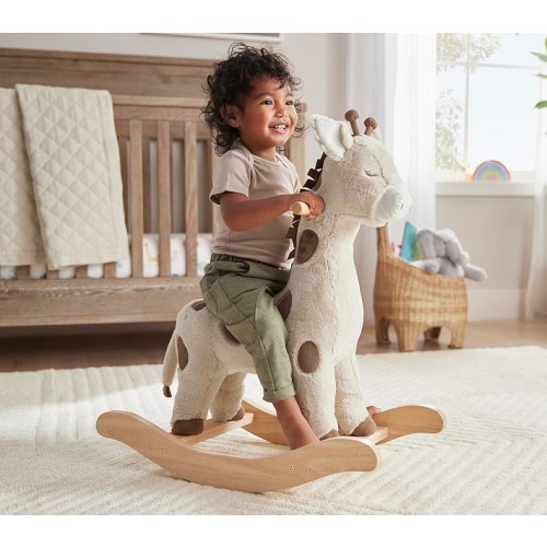 Giraffe Plush Nursery Rocker