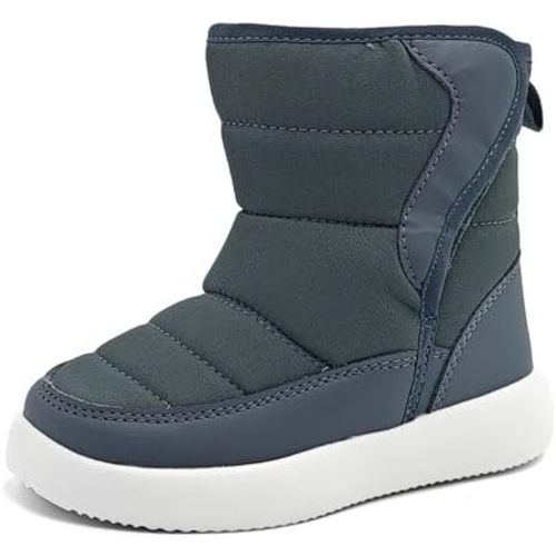 Umerigo Toddler Snow Boots Kids Girls Boys Winter Lightweight Waterproof Warm Fur Lined Boots for Toddler Little Kids