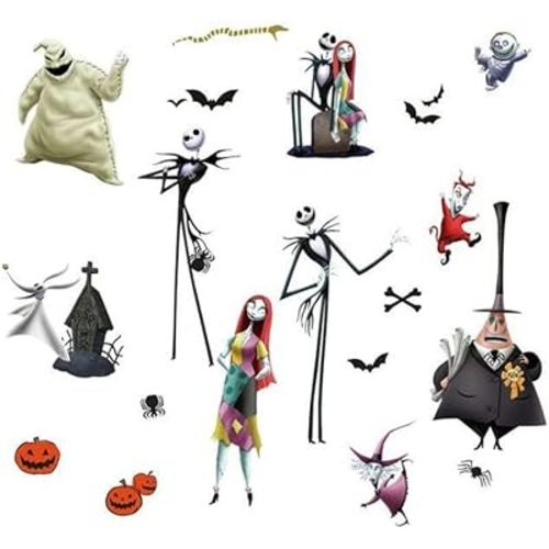 RoomMates RMK3766SCS Disney The Nightmare Before Christmas Peel and Stick Wall Decals