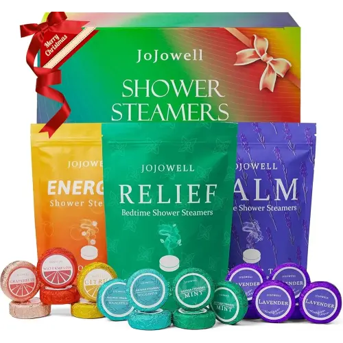 Shower Steamers Aromatherapy - 18 Pack Birthday Gifts for Women, Self Care, Christmas Gifts Stocking Stuffers for Adults, Women, Men, Mom, Teens, White Elephant, Relaxation Home SPA