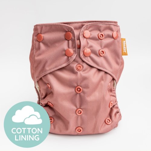 Blush - Cloud - Essential Pocket Diaper - 100% Cotton Lining - One Siz – Kinder Cloth Diaper Co.