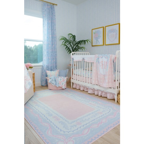 Kids Rug | Preppy Heirloom Ribbon