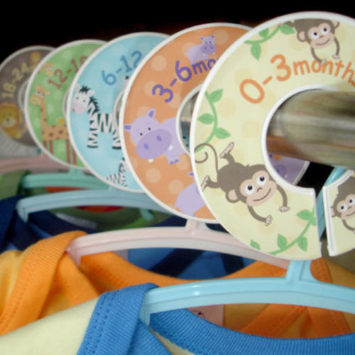 Baby Closet Dividers - Safari Jungle Zoo Animals for Boys and Girls