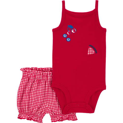 Carter's Child of Mine Baby Girl Patriotic Outfit Set, 2-Piece, Sizes Preemie-12 Months