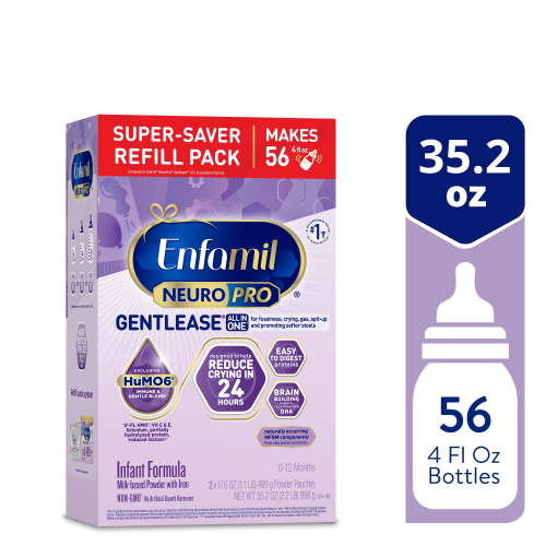 Enfamil NeuroPro Gentlease Baby Formula for Easing Fussiness, Gas, Spit-up in 24 Hrs, 35.2 Oz Box