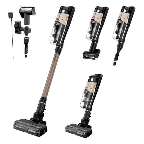 Bissell PowerClean FurGuard Cordless Vacuum, Amazon Exclusive, 4039A | Limited edition; self-cleaning brush roll; wall mount; upholstery tool & bright headlights included
