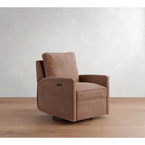 Tyler Square Arm Manual & Power Swivel Glider Recliner