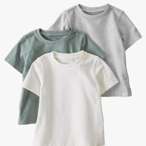 little planet by carter's Baby 3-Pack Tops Made with Organic Cotton