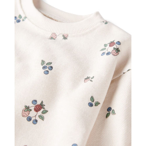 Baby Organic Cotton French Terry Sweatshirt in Berry Blossom Print - Little Planet | Carter's