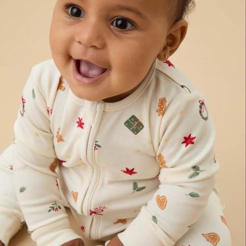 Christmas Clever Zip Baby Pajamas