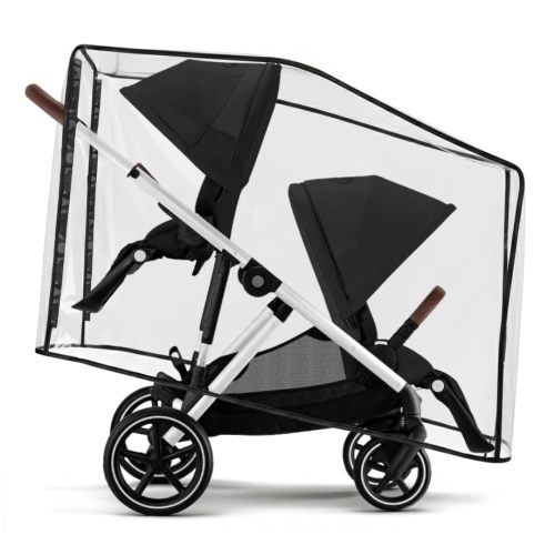 Rain Cover for Cybex Gazelle S Double Stroller (Compatible for Cybex Gazelle S, Gazelle S 2, and e-Gazelle S) - Double Weather Shield (Stroller Not Included)
