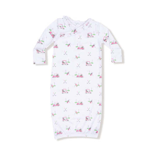 Baby Golf Carts - Pink - Kimono Gown
